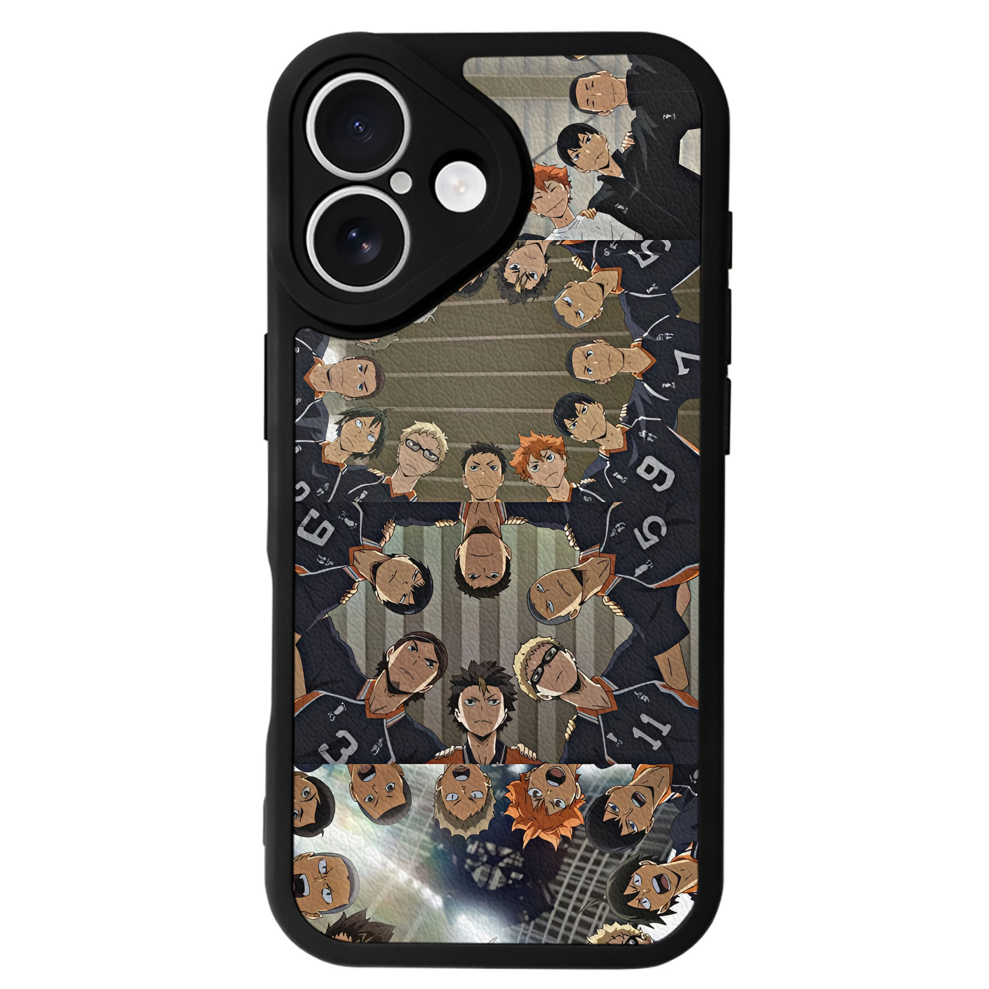 （画像用） ハイキュー!! Haikyu!! 【iPhone 16シリーズ対応】シリコンスマホケース（レザー調） 材質：シリコン